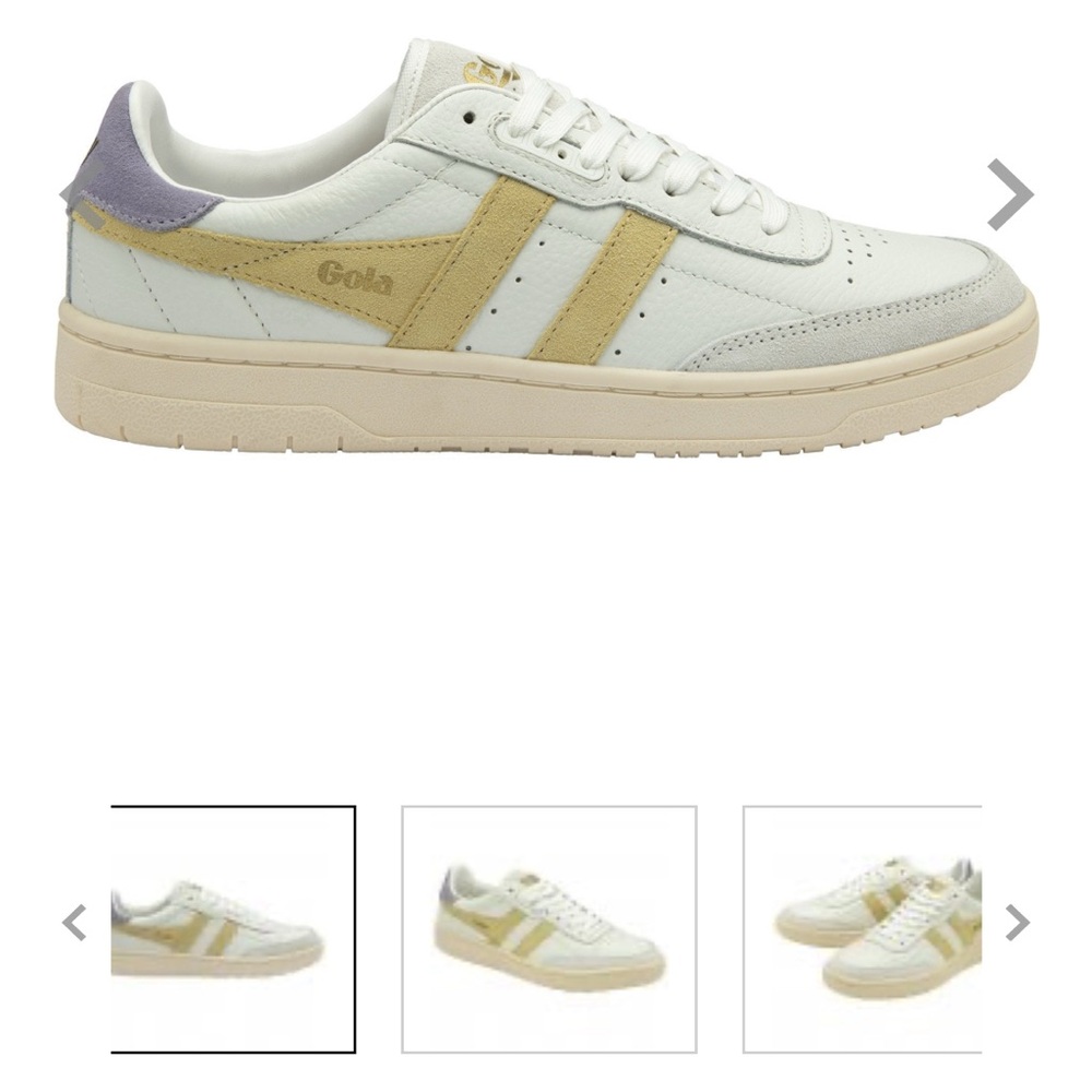 Gola Women's Falcon Sneakers 8 - White/Lemon/Lavender